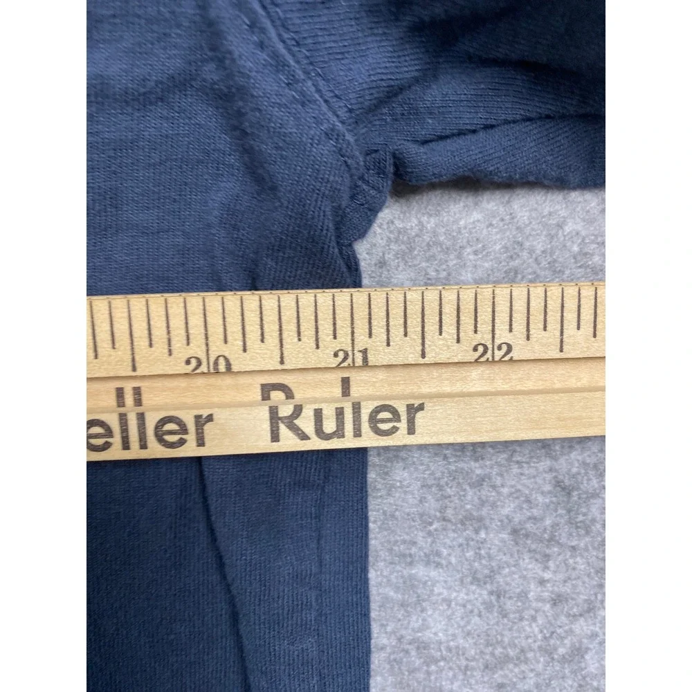 Carhartt Mens Loose Fit Heavyweight Long Sleeve Henley Shirt Blue Medium EUC